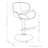 Marana Adjustable Swivel Upholstered Mid-Century Modern Bar Stool with Bentwood Frame-88841745