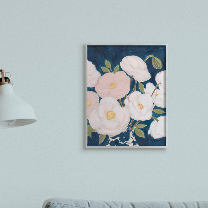 «Luminous Floral Bouquet» par Grace Popp, impression sur toile, H 20 po x l 16 po, Estampe numérique Farmhouse