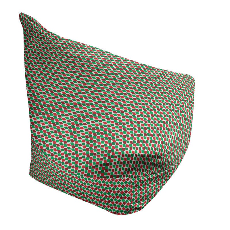 Fauteuil à billes et méridienne standard, H 29 po x l 38 po x P 42 po, Wine Red/Green