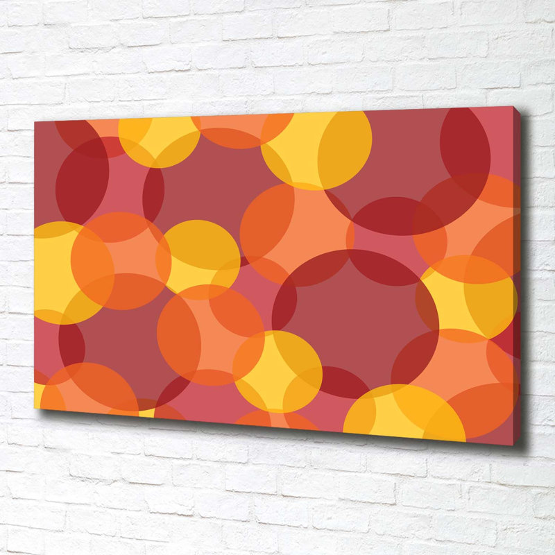 Colored Circles - Wrapped Canvas Print