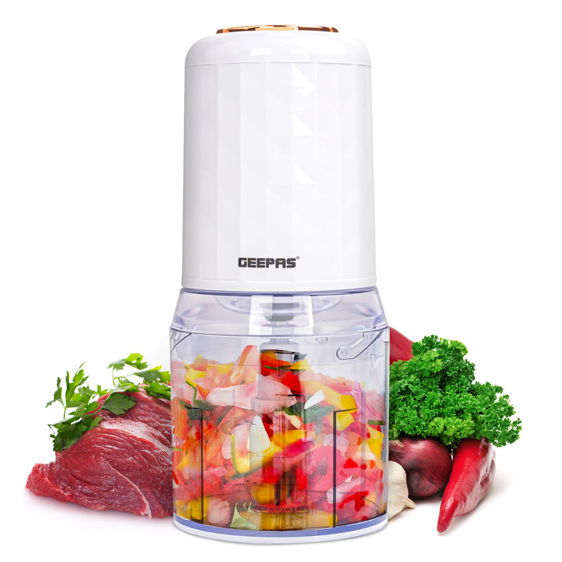 GEEPAS 500ML Mini Food Processor 4 Bi-Level Stainless-Steel 400W