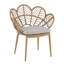 Chaises de salle à manger en rotin avec coussins amovibles Otis Patio PE