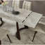 Tables de salle à manger extensibles (table seulement, sans chaises, complet avec plateau et pieds)