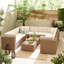 Miacomet Modular PE Rattan Garden Sofa Set and Table for Modern Gardens and Patios (Cover Included)-2099947903-2147318854