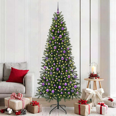 Artificial Christmas Tree with 300 LEDs  PE and PVC