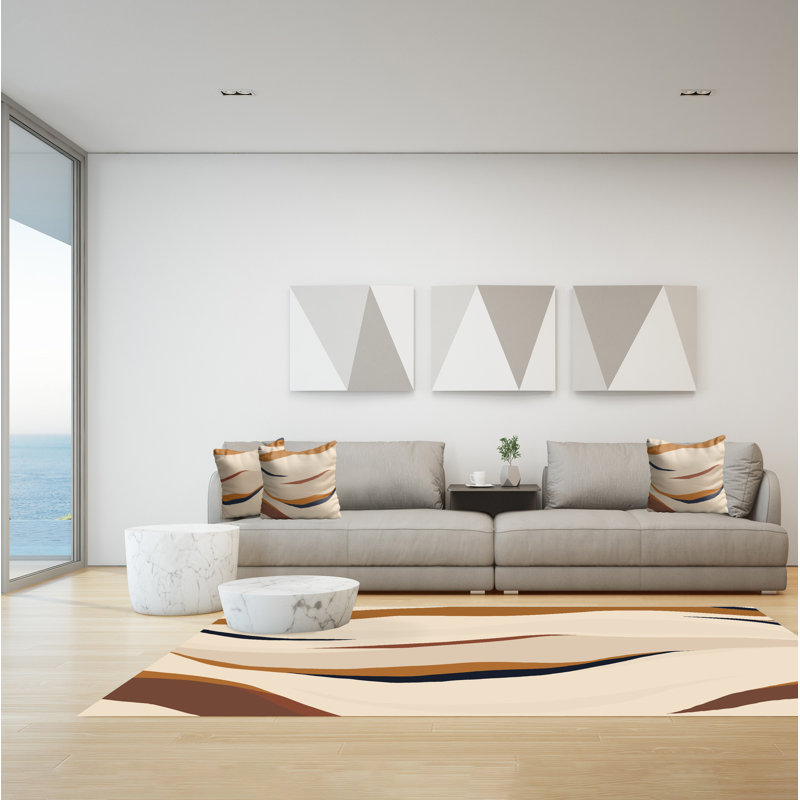 Geerken Abstract Area Rug, Rectangle 140 x 200cm