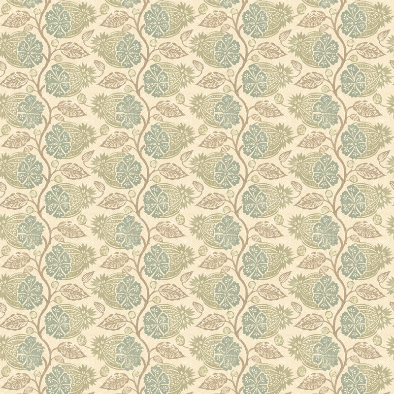 2'9" L x 27.58 W Wallpaper Roll, Aqua