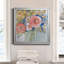 «Peach Metallic Bling», peinture sur toile encadrée-1377426248-1377426249