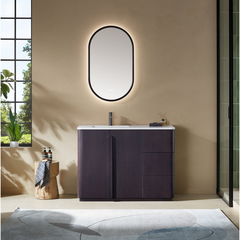 Parma 48" W Single Vanity, Espresso Oak