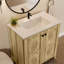 Armoire de salle de bain autoportante de 30 pouces de style américain avec lavabo en céramique - Installation brevetée en 1 minute, peu encombrante et facile à assembler-203803645