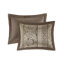 Ensemble de couvre-lit réversible en jacquard de 5-115820751