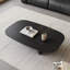 Table basse simple à double piédestal