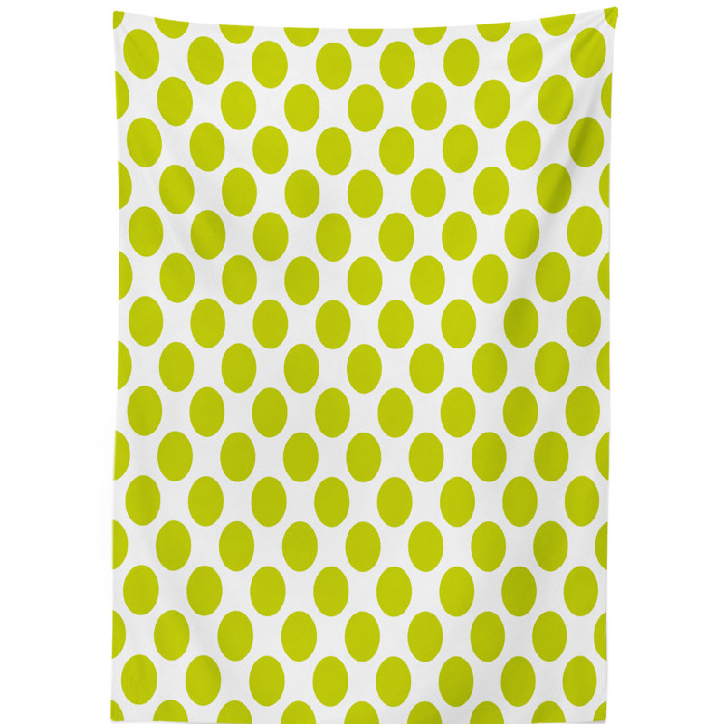 Tablecloth, Polka Dots, 60" W x 84" L Rectangle