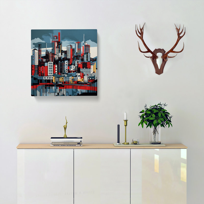 Modern Wall Art - Wrapped Canvas, 50cm H x 50cm W