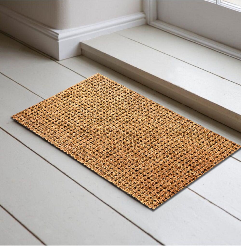 Ebern Designs Alleyn Non-Slip Striped Outdoor Doormat & Reviews