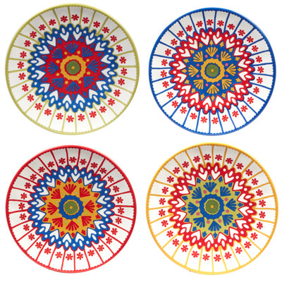 Spice Love Set of 4 Canape Plates