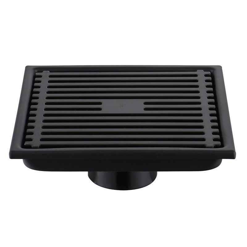Drain de plancher de douche FINE FIXTURES, Noir mat