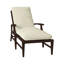 Croquet Aluminum 78.38" Long Reclining Single Chaise with Cushions-38590896-63361373-70085748