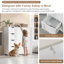 Armoire de rangement pour salle de bain avec tiroirs, armoire de rangement latérale à 4 tiroirs, armoire de rangement autoportante pour petits espaces Salle de bain, cuisine, vestibule, salon