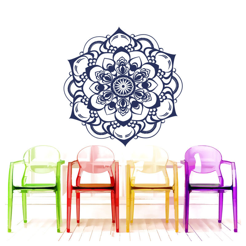 Décalcomanie murale décoration boho Natazhat, Bleu