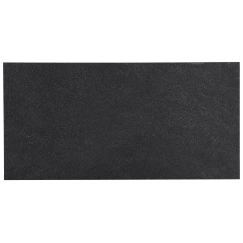 Monolith 11.81 In. X 23.62 In. Matte Porcelain Floor And Wall Tile (13.55 Sq. Ft. / Case), Charcoal Black