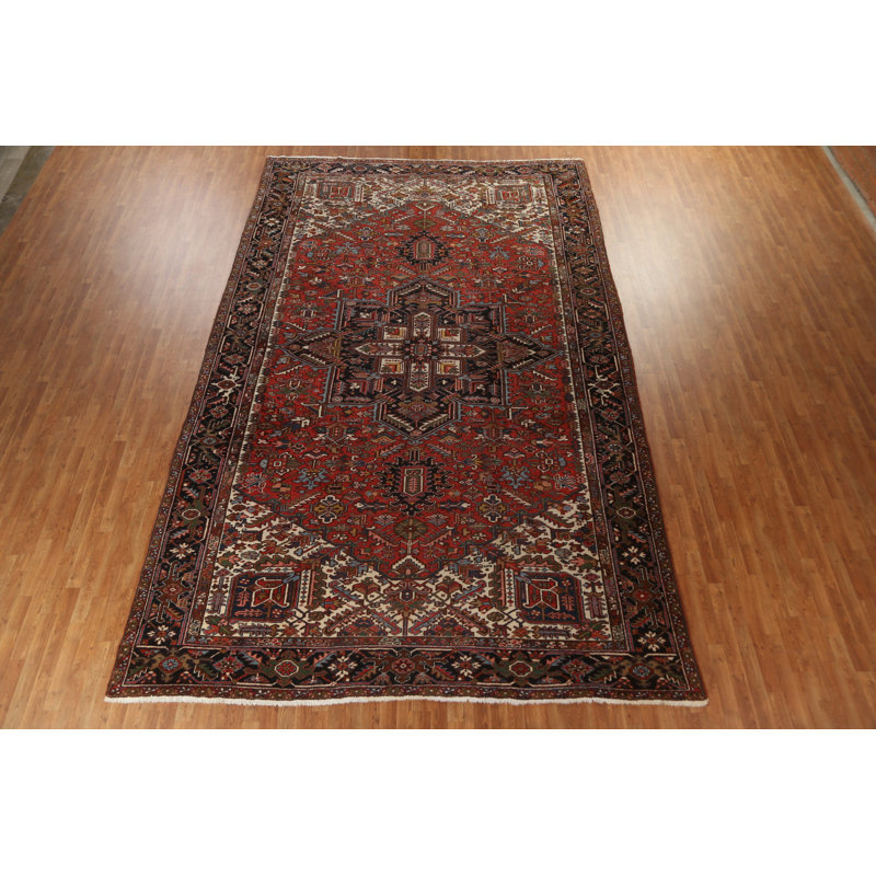 Tapis persan géométrique à motif géométrique Heriz