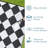 Outdoor Plastic Straw Rug – Waterproof Checkered Patio Rug with Non-Slip Backing, Modern Geometric Design for Backyard, Balcony, Camping, Picnic-1022533958
