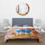 Colorful Trees Impression III - Ensemble de housse de couette traditionnel - Microfibre de polyester-66389699