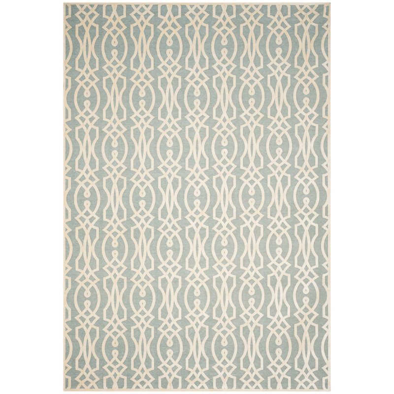 Tapis géométrique Jamon Martha Stewart Performance, Rectangle 4 pi x 5 pi 7 po
