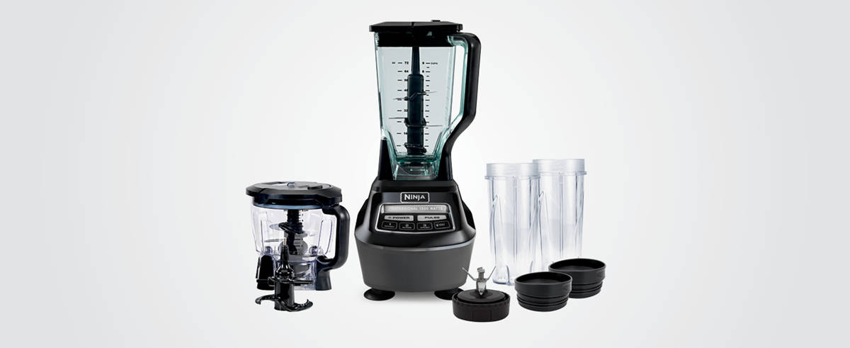 Ninja® Blender and Mega Kitchen System® with 4 Functions, 72 oz. Pitcher, 64 oz. Bowl, and (2) 24 oz. To-Go Cups