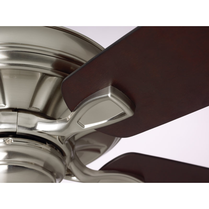 Ventilateur de plafond standard avec pales murales vendues séparément, Acier brossé