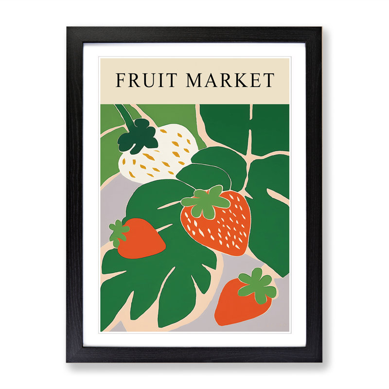 Strawberry Fruit Market Exhibition Vol.5 - Framed Print, 64cm H x 46cm W x 2cm D