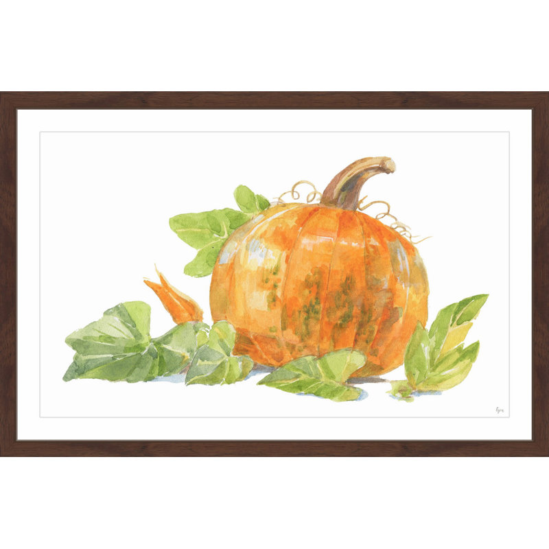 « superbe pumpkin' », reproduction encadrée, H 12 po x l 18 po x P 1,5 po