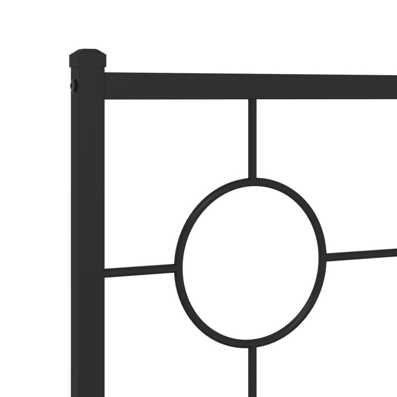 Metal Open-Frame Bed, King, Black