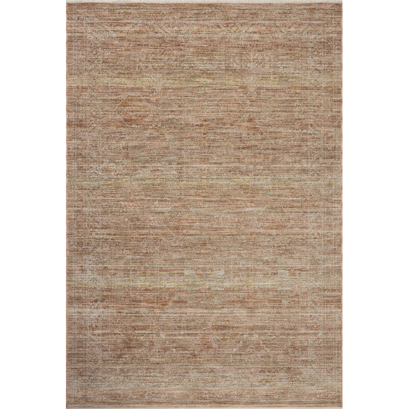 Tapis argile / naturel Loloi Kahmel, Rectangle 2 pi x 3 pi 4 po