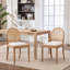 Chaises de salle à manger en rotin, chaises de salle à manger rembourrées avec dossiers, chaises de cuisine modernes pour salle à manger, ensemble de 2-129672838
