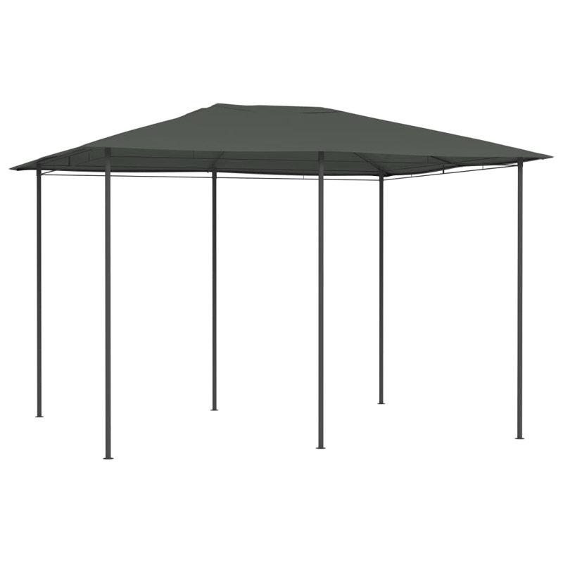Penzance 4m W x 3m D Steel Patio Gazebo, Anthracite