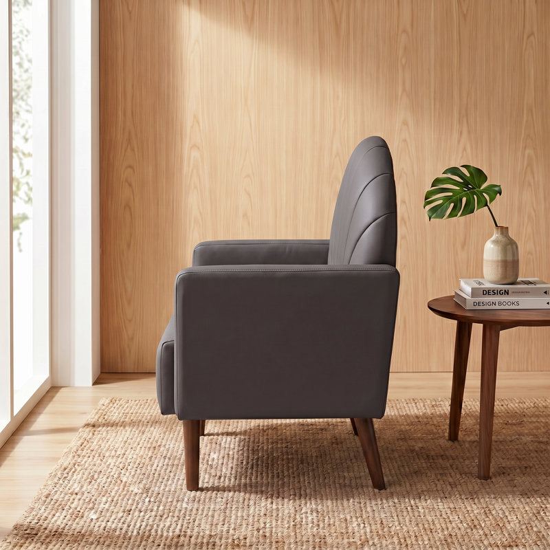 Fauteuil en forme de coquillage, Noir