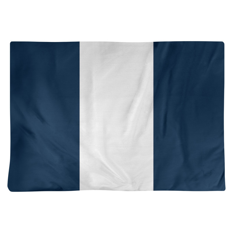 Récapitulatif 18" à rayures de football La Horns, Bleu marine / blanc
