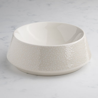 Bol à glissière en porcelaine non empilable | Blanc