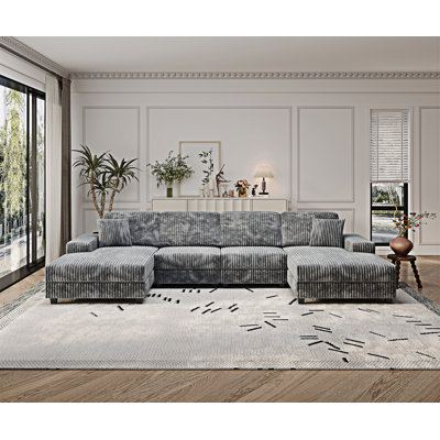 Convertible U-Shaped Combination Sofa