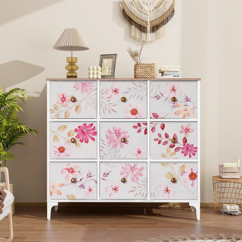 100 cm W Chest of 9 Drawers