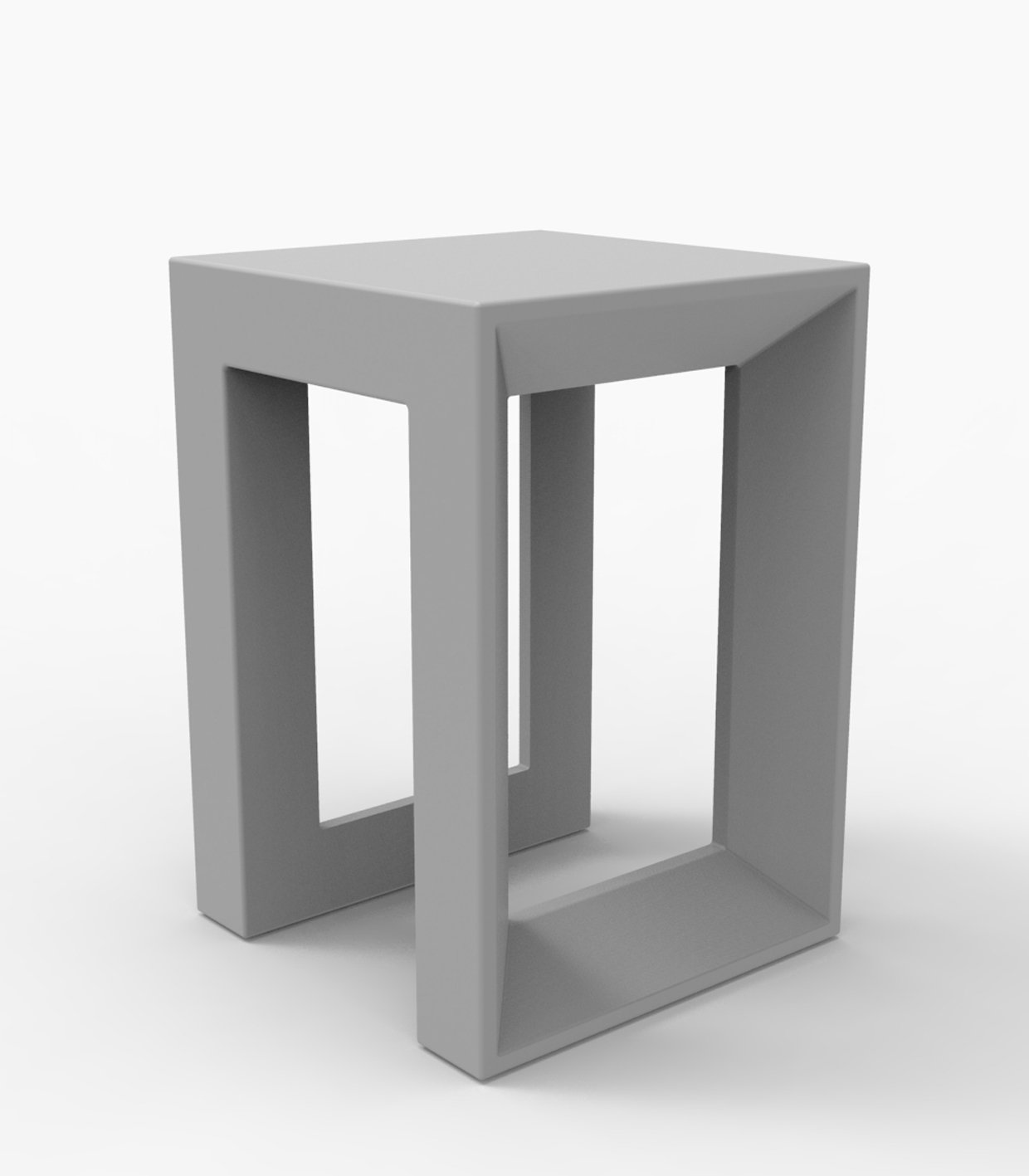 Frame Accent Stool, Steel
