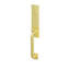 Emtek SELECT Dummy, Mortise Monolithic, potence extérieure en forme de R, poignée moletée ; poignée intérieure Helios, chrome poli, droitier-136248317-136248322