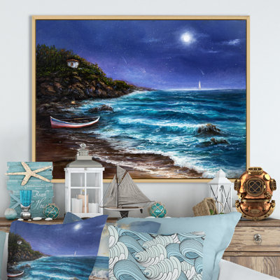Wild Blue Ocean Waves IV - reproduction d'art sur toile