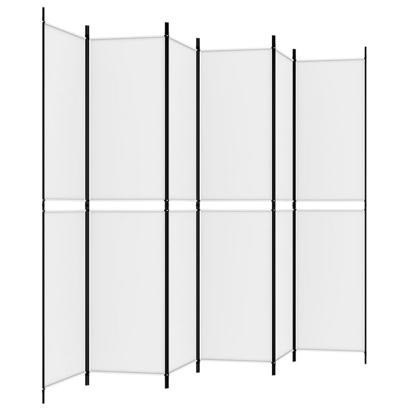 Cloison pliante Rikkea, Blanc, 6, H 86,6 po x l 118,1 po