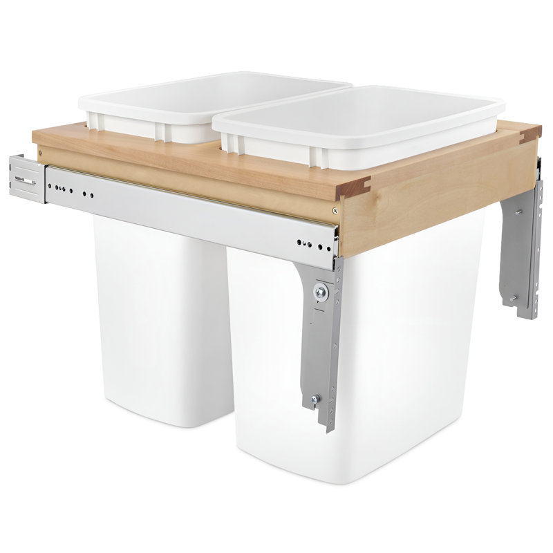  Poubelle à montage sur le dessus simple Rev-A-Shelf, 8.75, H 17,75 po x l 21 po x P 22,75 po, Lit double
