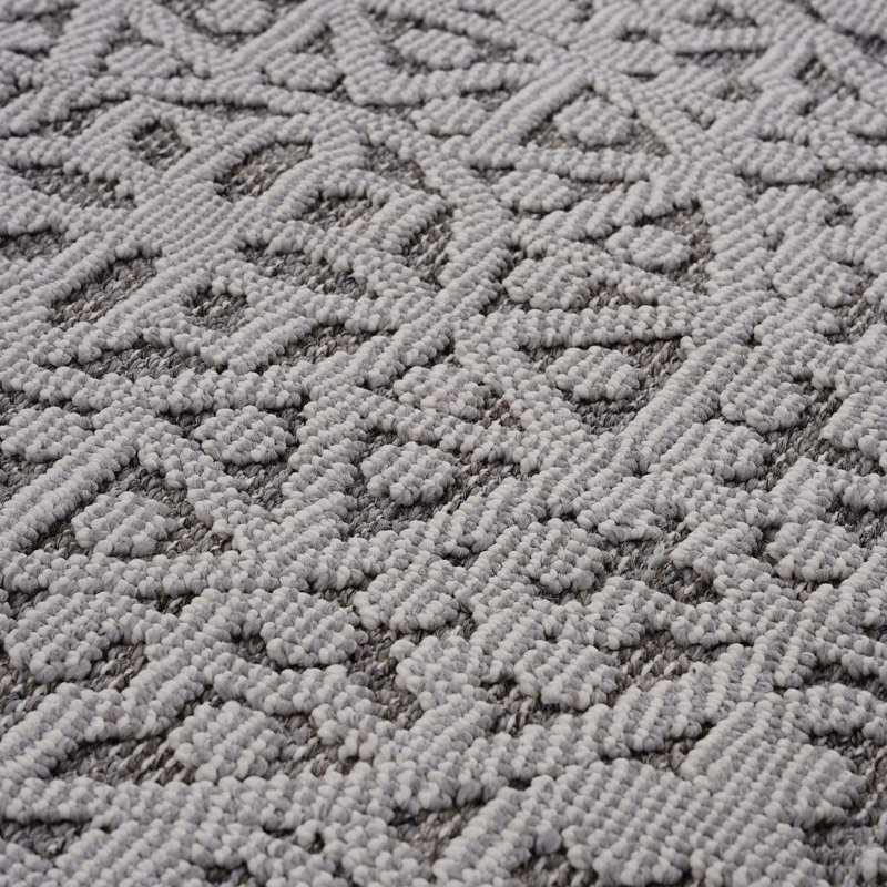 Collection Medallion Indoor/Outdoor Area Rug, Rectangle 5'3" x 7'6"