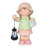17"H Girl Holding Lantern Solar Statue with LED Lights