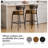24'' Faux Leather Ronan Set Of 6, Counter Height Ronan With Backs, Upholstered Counter Chairs For Kitchen Island-1985144044